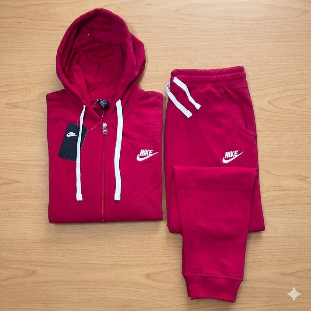 Nike Dark Red Sweatsuit Set