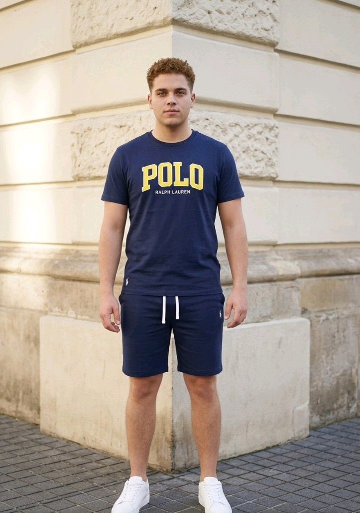 Polo Ralph Lauren Navy Big Logo Short Set