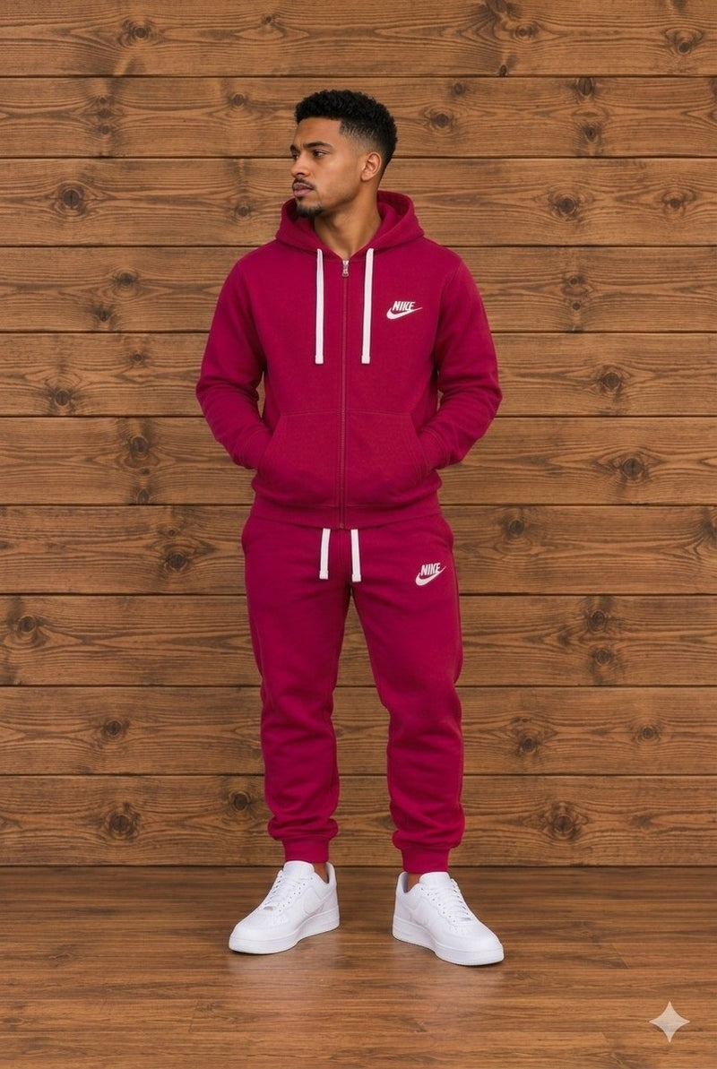 Nike Dark Red Sweatsuit Set