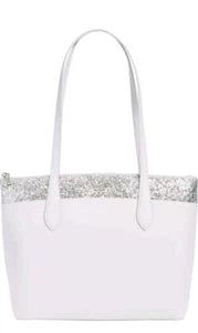 Kate Spade New York Flash Glitter Grey Tote