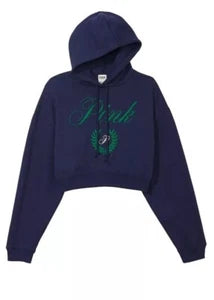 PINK Everyday Fleece Cropped Hoodie (XL)