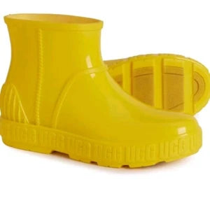 Ugg Drizlita Waterproof Rain Boots Canary Yellow (Big Kids Size 5)
