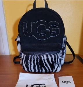 UGG Dannie II Mini Sheepskin Zebra Backback